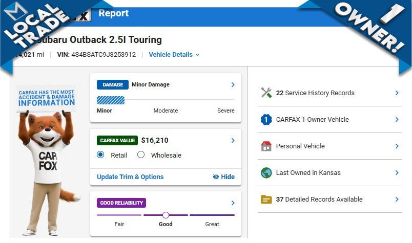 2018 Subaru Outback 2.5i Touring