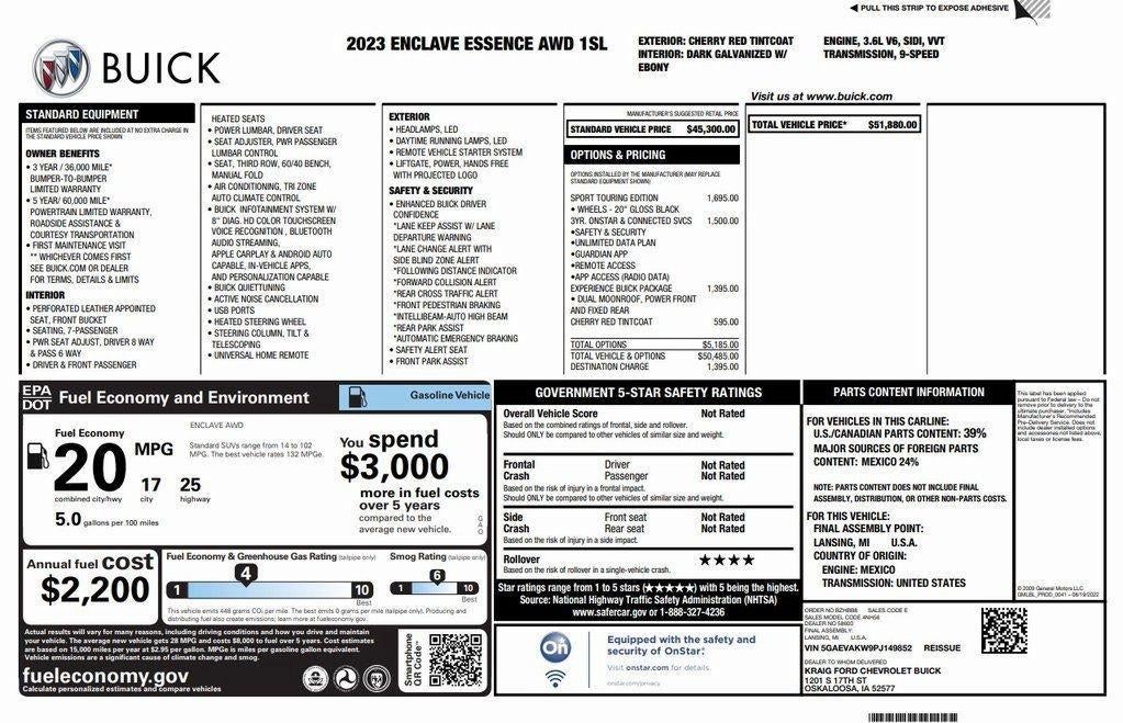 2023 Buick Enclave Essence