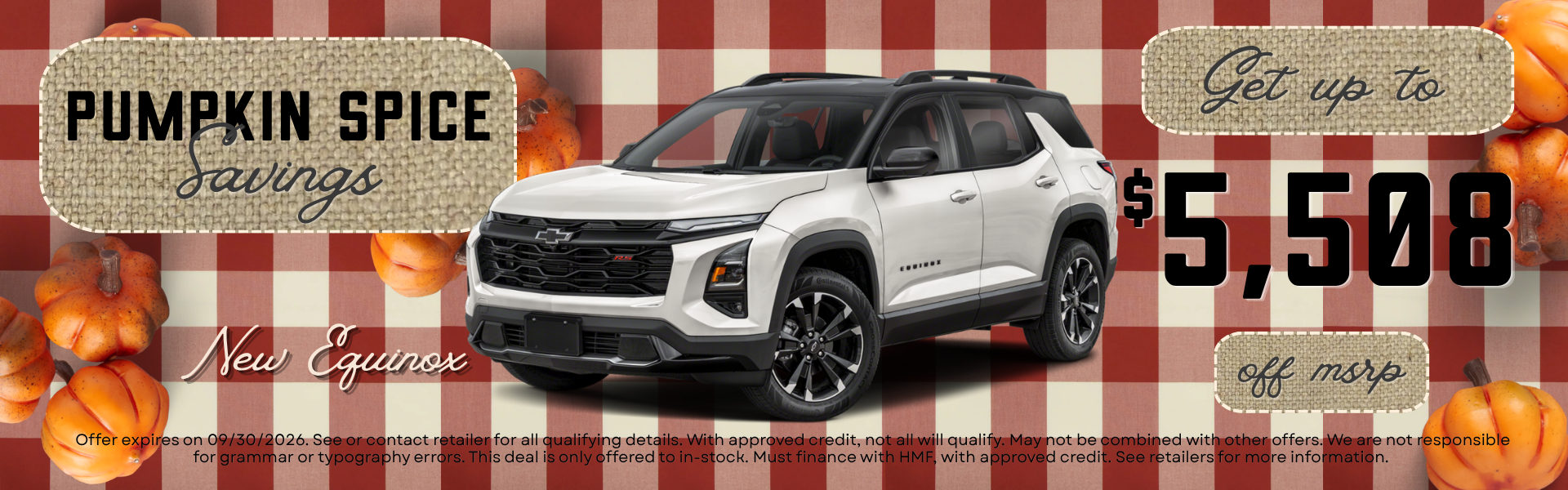 Get up to $5,508 off MSRP