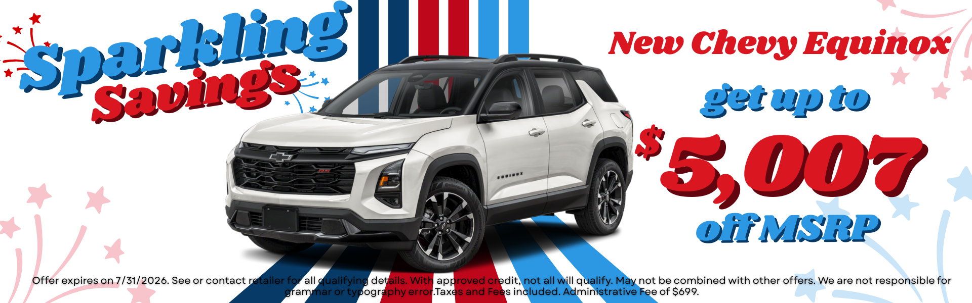 New Chevy Equinox get upto 5007 off MSRP